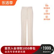 Max Mara 秋冬 女士亚麻直筒裤拖地裤休闲裤长裤 61310231 ALCANO