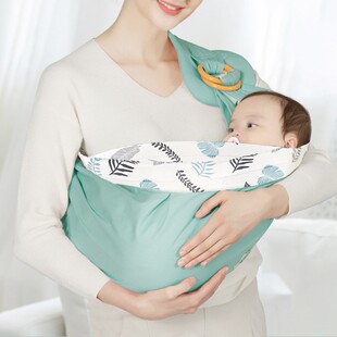 初新生婴儿简易外出用品背带巾夏季襁褓横前抱式宝宝抱袋背1108i