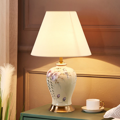 新中式陶瓷台灯卧室床头客厅装饰创意浪漫温馨古典仿古简约中国风
