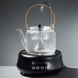 陶瓷玻璃烧水壶茶水泡茶蒸汽煮茶器黑晶炉炉茶泡自动上壶茶具小.