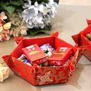 结婚庆用品中式结婚盘子，婚礼道具喜糖盒干果盒，婚房布置瓜果盘婚宴