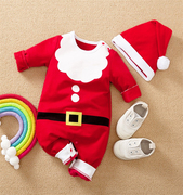 男女宝宝圣诞衣服婴儿，连体衣秋冬季长袖，圣诞节服装爬服哈衣新生儿