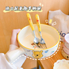 迪士尼烤碗家用2024陶瓷带手柄烤箱专用泡面碗可爱沙拉碗餐具