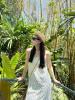 泰国旅行度假穿搭女夏季设计感小众叠穿蕾丝透视罩衫吊带背心长裙