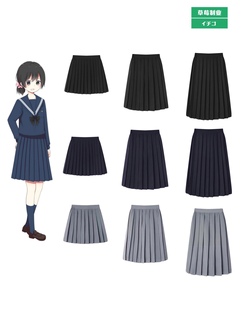 纯色日系jk制服甜美百搭学院风校服班服百褶短裙子半身中长裙