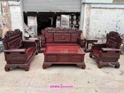 南美酸枝沙发进口红木沙发，酸枝三羊开泰中式全实木复古红木家具