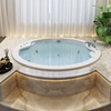 沃特玛嵌入式亚克力浴缸圆形，情侣双人豪华冲浪按摩浴池浴盆1.6米