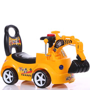 儿童玩具电动挖掘机车男孩工程车可坐人可骑超大号钩机挖土机