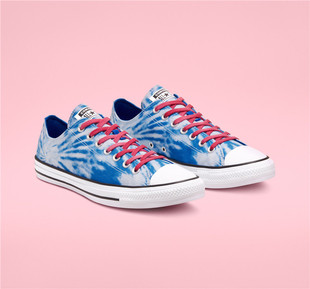 converse/匡威男女帆布鞋低帮平底度假旅行炫彩系带潮正品150150C