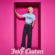 Juicy Couture橘滋个性简约条形码厚板印女T恤
