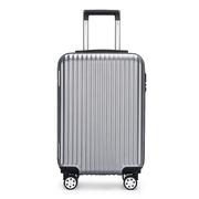 拉链旅行箱abs20寸拉杆箱可印制logo行李箱万向轮登机箱
