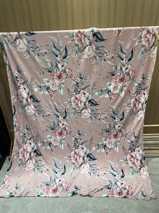 粉桃花夏季珊瑚绒毯床单人毛毯子空调春秋薄款盖毯垫法兰绒小被子