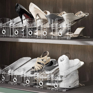 鞋架收纳神器省空间双层可调节鞋托鞋柜分层隔板整理放鞋子置物架