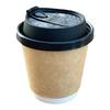 牛皮一次性双层奶茶，咖啡纸杯带盖外带豆浆，热饮杯子logo