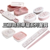 日本三丽鸥凯蒂猫系列 餐具饭盒儿童筷子勺子套装水果盒抗菌