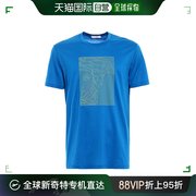 香港直邮VERSACE COLLECTION 男士杜莎头像蓝色T恤 V800683-VJ004