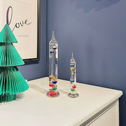 伽利略彩球温度计室内家用礼物，北欧玻璃创意家居，装饰摆件办公室