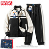 NASA夹克套装男女款2023春秋季韩版潮流青少年男孩搭配休闲运动服