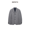 DEPOT3 男装西服 进口澳洲针织羊毛重磅微弹透气经典休闲西服