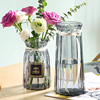 北欧客厅水培玻璃花瓶透明花器百合富贵竹满天星，干花小插花瓶摆件