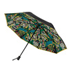 意见设计涂鸦折叠潮伞手动防紫外，遮阳女黑胶防晒男女，晴雨伞小黑伞