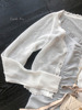 法式白色冰丝针织防晒开衫外套，女薄款披肩夏季配吊带裙子外搭罩衫