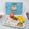 密胺创意儿童快餐托盘长方形卡通可爱水杯面包盘塑料水果托盘茶盘