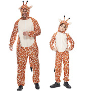 万圣节儿童动物卡通服装长颈鹿，扮演服可爱连体睡衣亲子装