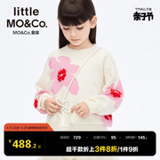 亲子装美丽诺羊毛littlemoco童装24春装女童，针织衫儿童毛衣