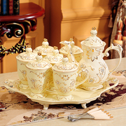 陶瓷咖啡杯子欧式小奢华家用水具茶杯英式下午茶结婚茶具套装