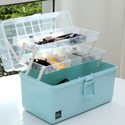 五金工具箱家用多功能折叠手提电工零件整理箱塑料，收纳箱家用盒子