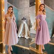2023 Temperament sequin princess wedding gown 大摆晚礼服