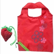 创意草莓袋环保袋创意折叠购物袋手提收纳涤纶，袋购物袋纯色袋子