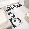 大江地垫熊猫洗漱台地毯卫浴吸水浴室脚垫家用卫生间洗澡防滑垫子