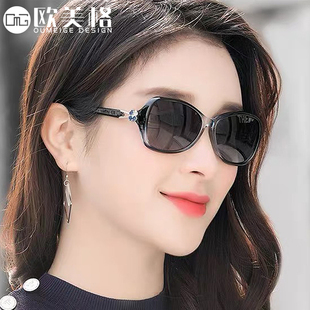 2024年小框太阳镜女防紫外线墨镜，潮高级感小脸可配近视带度数