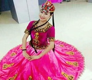 新疆维吾尔族特色吐鲁番舞，专用舞蹈服装民族舞台服女款