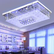 led水晶灯客厅灯长方形，吸顶灯现代简约卧室餐厅，灯大气家用灯具