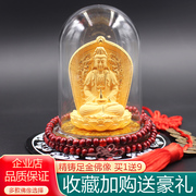 绒沙金佛像观音摆件汽车用品，汽车内饰用品，保平安车载观音菩萨摆件