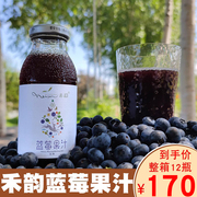 通化县禾韵蓝莓汁果汁85%浓度高整箱12瓶产地央视生财有道
