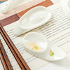金岚玉中式家用骨瓷两用筷子托筷子，架精致筷子枕陶瓷竹木筷置物架