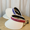 黑色大帽檐空顶帽女夏季可折叠upf50+防紫外线uv遮脸太阳帽子潮