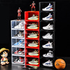 球鞋收纳盒透明运动鞋篮球鞋鞋盒磁吸式高帮球鞋墙收藏展示鞋柜