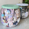 收纳凳子储物凳可坐宝宝玩偶公仔，毛绒娃娃桶，儿童玩具收纳箱透明