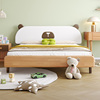 实木儿童床卡通小熊卧室小户型1米2单人床简约现代男孩女孩公主床