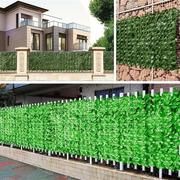 仿真绿叶篱笆植物墙草坪，围栏定制装饰阳台护栏，遮挡假草坪围墙绿植