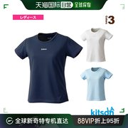 日本直邮Kitson 网球羽毛球服女士 T 恤 袖口蕾丝 女士 0372040