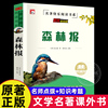 森林报春夏秋冬无障碍阅读版 森林报正版四年级下册同步课本书目小学生三年级五年级上课外阅读书籍绘本非注音经典童话故事书