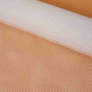 。钩针绣布垫子毛线秀段段绣地毯，手钩白色专用网格毛毯编织自制