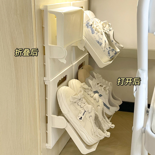 立式鞋架简易折叠小2023省空间学生宿舍桌下家用门口收纳神器