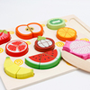 水果蔬菜配对拼图拼板玩具，1-2-3周岁宝宝，切切乐早教益智开发训练